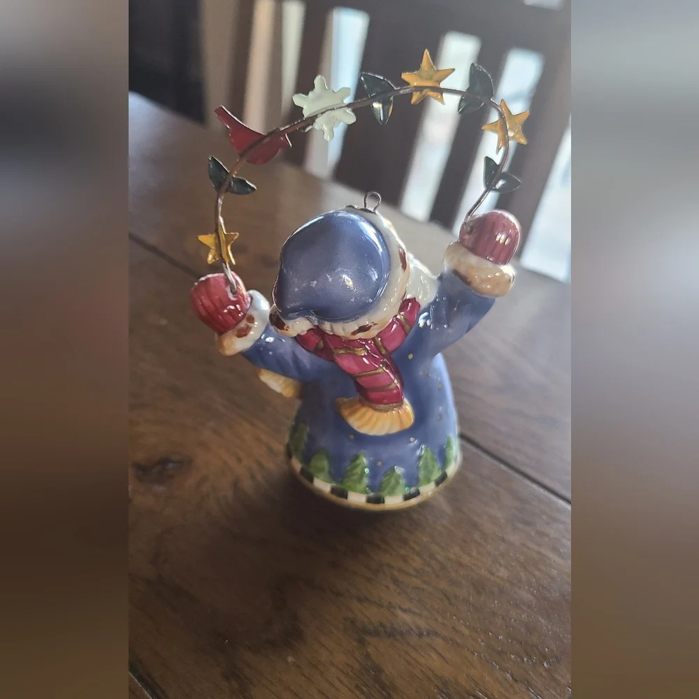 Ceramic Santa ornament 5